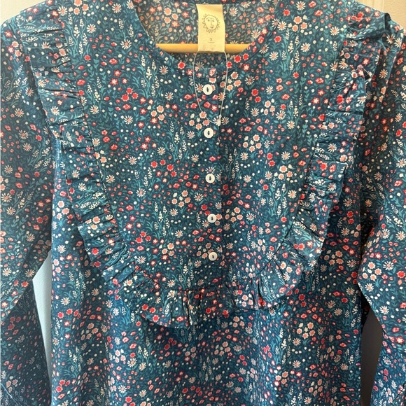 NWOT Printfresh Floral Long Sleeve Night Gown S in Meadow Walks Print RARE - Picture 2 of 4